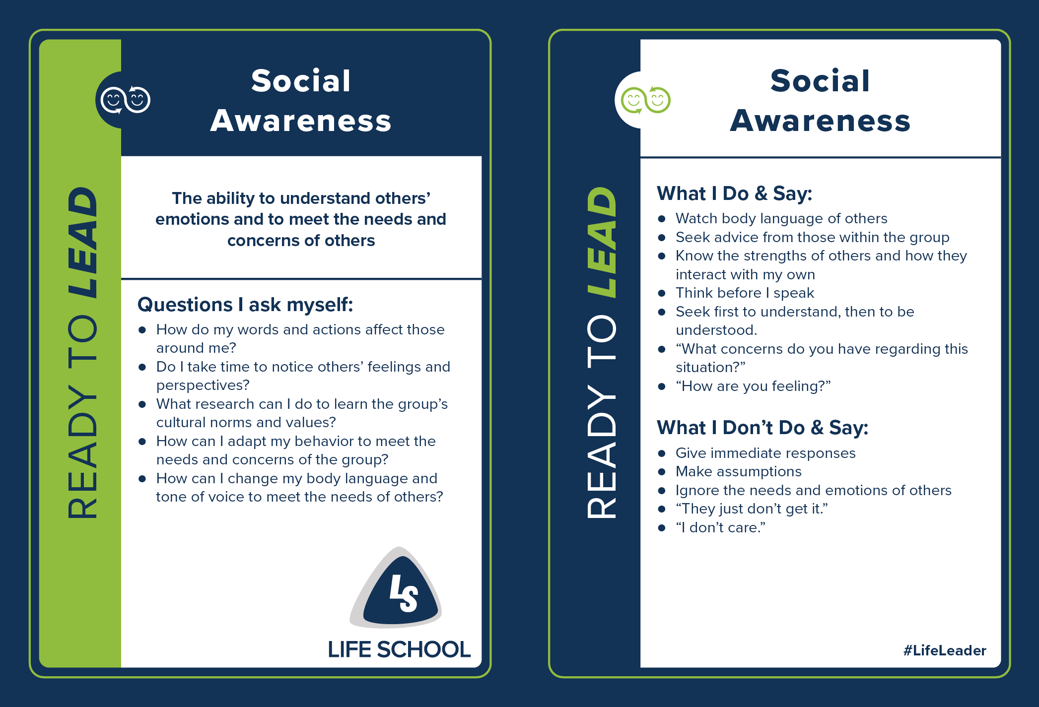 LL Action Card - Social-Awareness - English